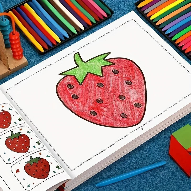 Kids Coloring Book -  Doodle Drawing book, Birthday & Holiday Gift, Entry Level Drawing & Painting Book for Children Chinese Version