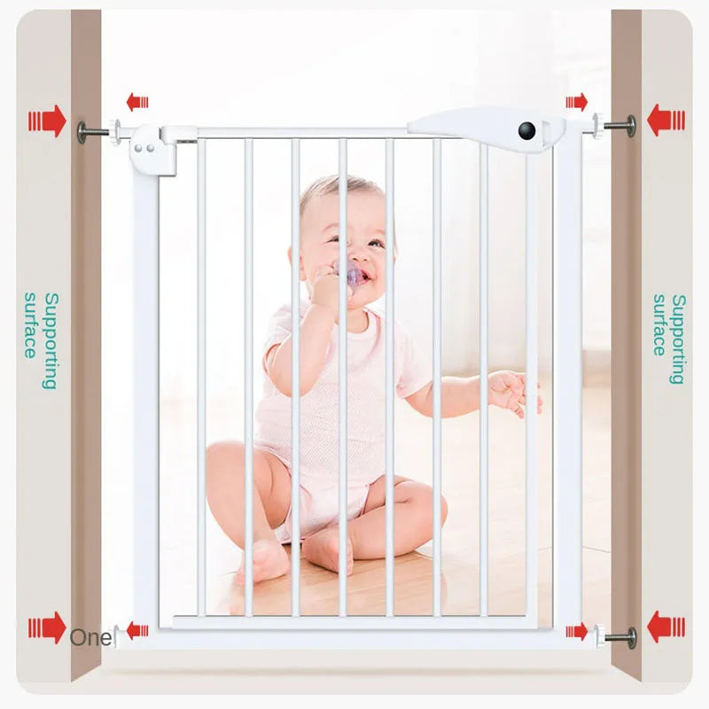 Child Safety Gate Guard, Baby Stair Gate,Door Security, Baby Safety Gate Easy Installation Without Drilling
