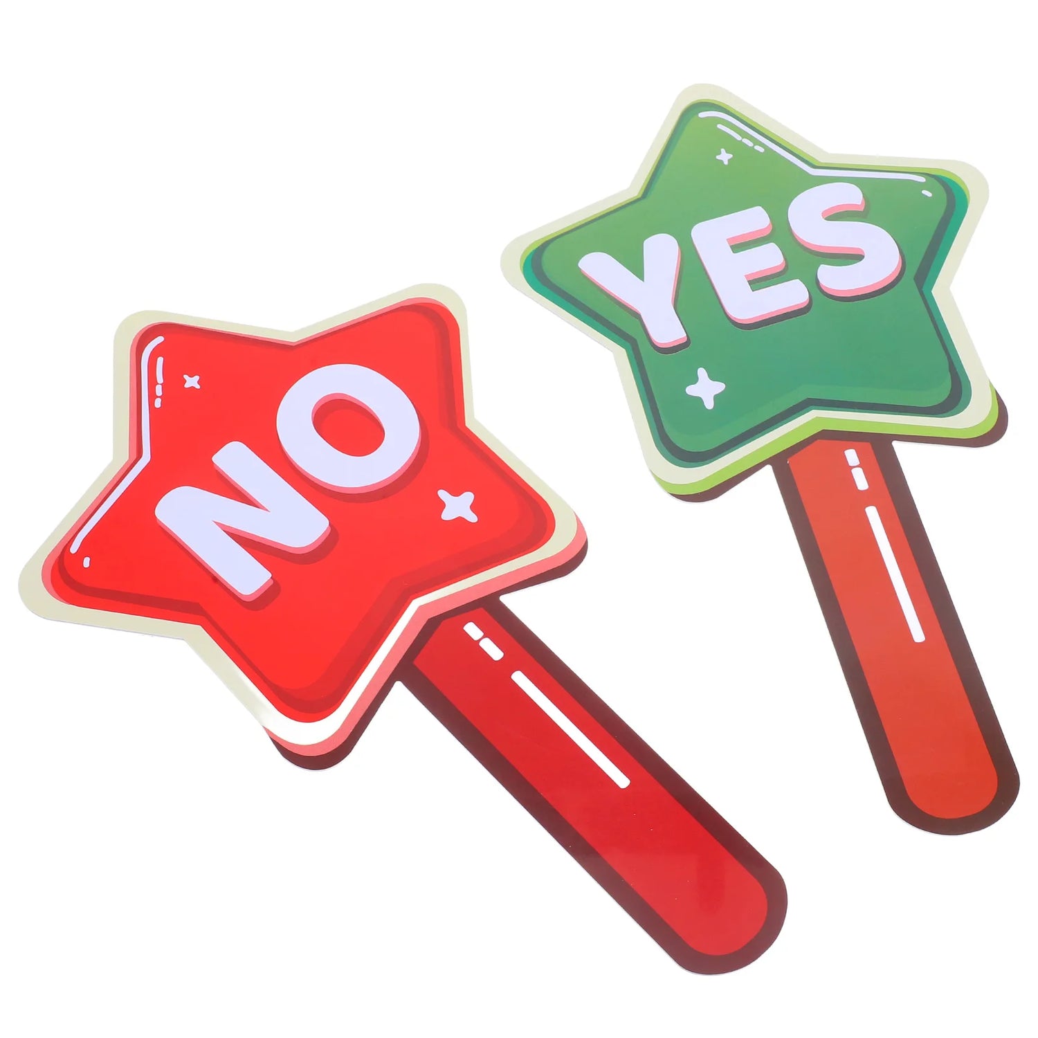 Classroom Voting Paddles Double Sided Handheld Yes No Signs Judging Boards True False Game