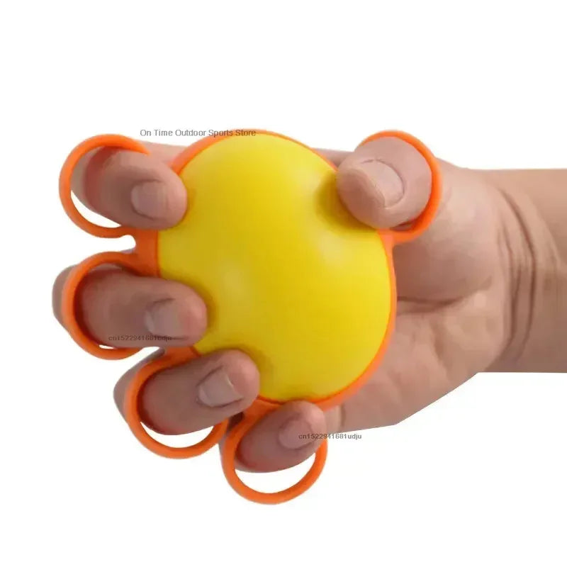 Hand Therapy Grip Strengthener Ball & Finger Stretcher - Fitness Exercise Equipment for Arm Muscle, Relaxation, Recovery & Rehab
