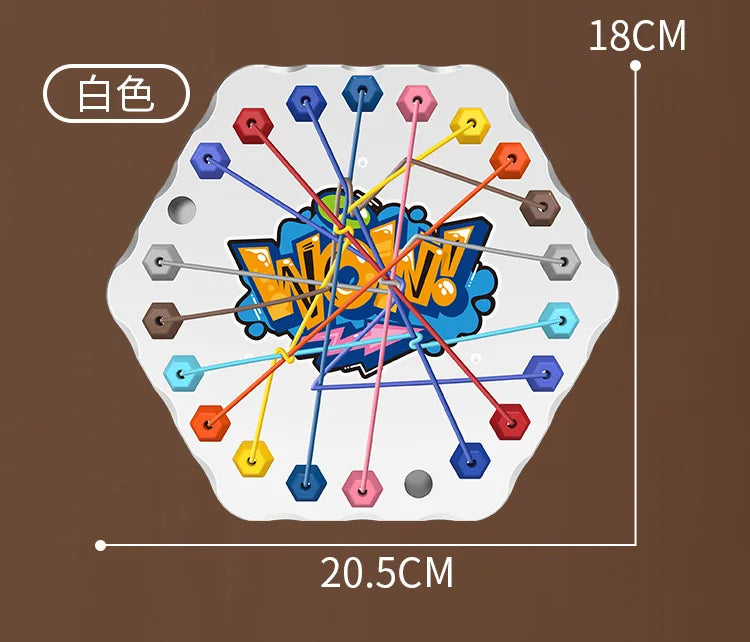 Connected Rope Game Kids Rope Knots Puzzle Board Game Color Line Twisted Connected Ropes L ...