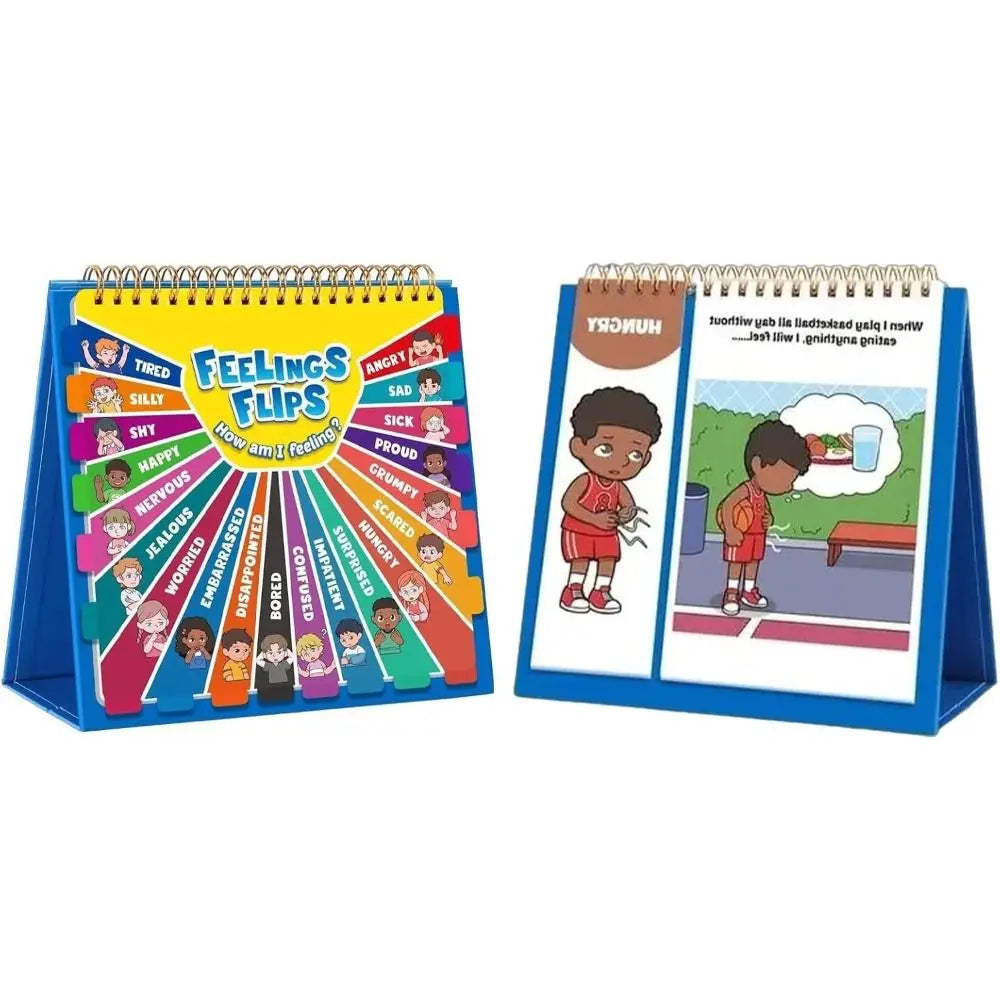 Feelings and Emotions Book Interactive Montessori Social Emotional Book Creative Funny Reading Flip Book