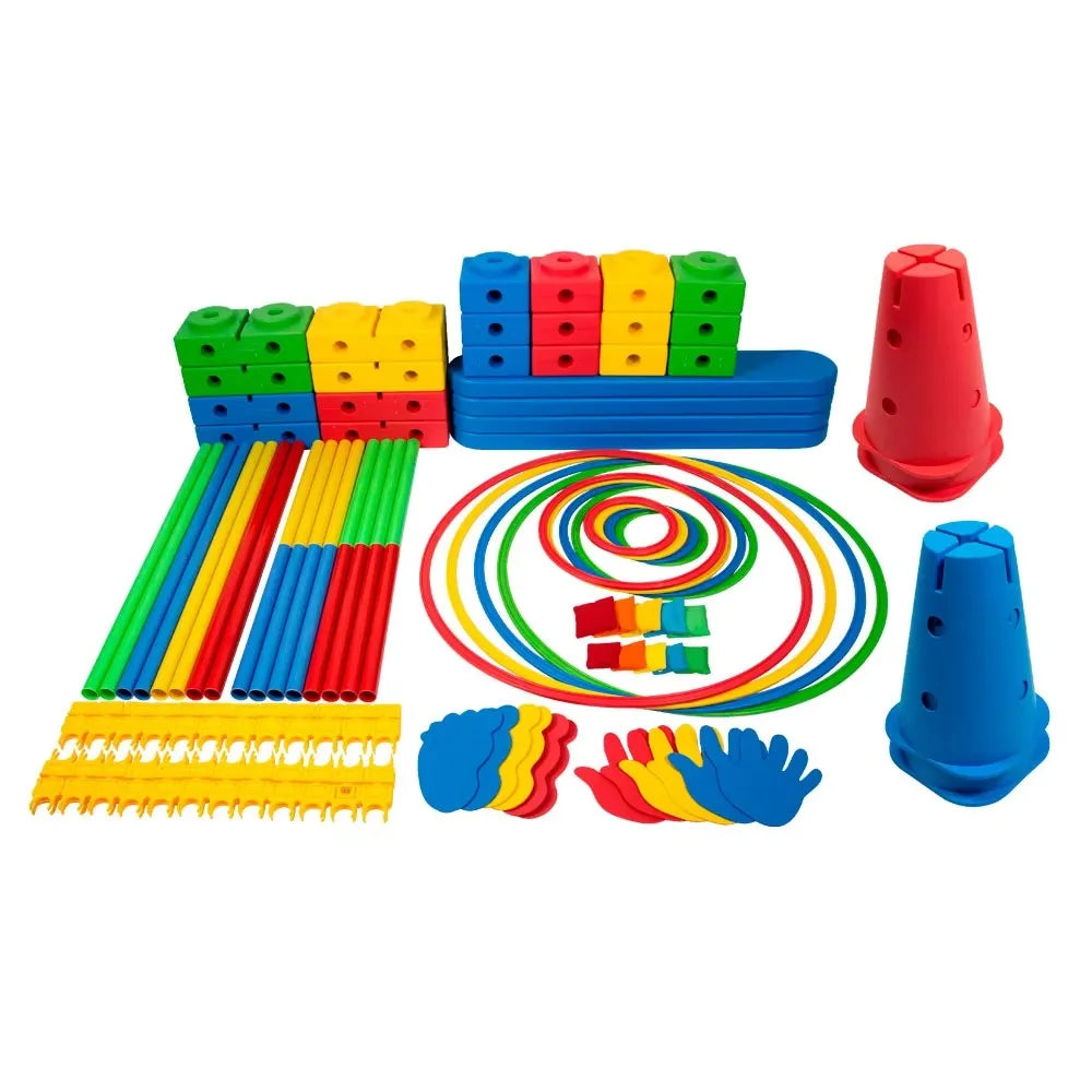 Training Balance and Coordination Jumping Game Combination Durable Plastic Agility Hoop Sensing Equipment