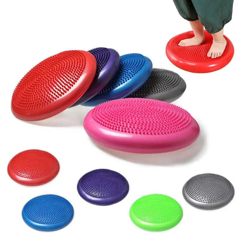 PVC Balance Stone Inflatable Cushion Sensory Integration Training Tactile Sensing Party Social Games