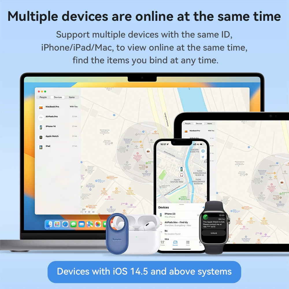GPS intelligent positioning Pet Key Tracker Smart anti-lost device with Case Tracking Find My Elderly Kids For Iphone