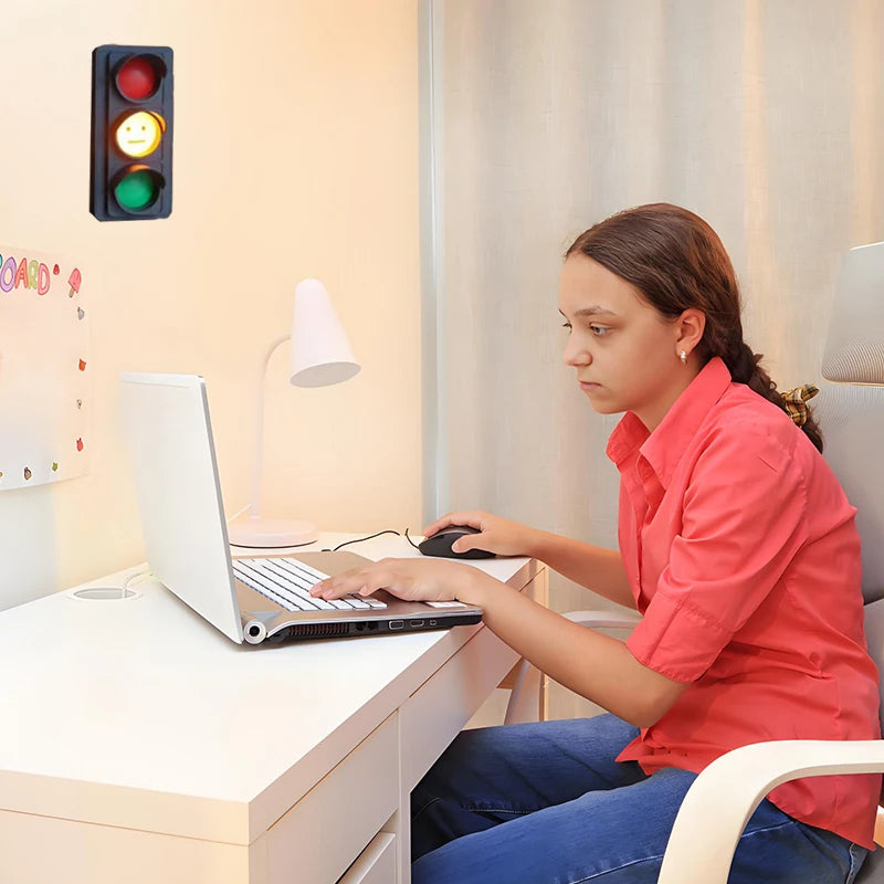 Social Signal Light, Busy Light Indicator For Office, Mood & Status Lights For Home Office Or Room Door, USB LED Traffic Lights