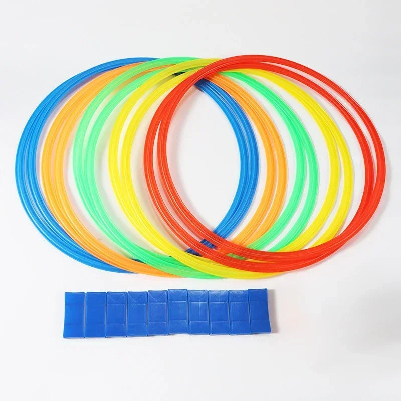 New Outdoor Kids Funny Physical Training Sport Toys Lattice Jump Ring Set Game