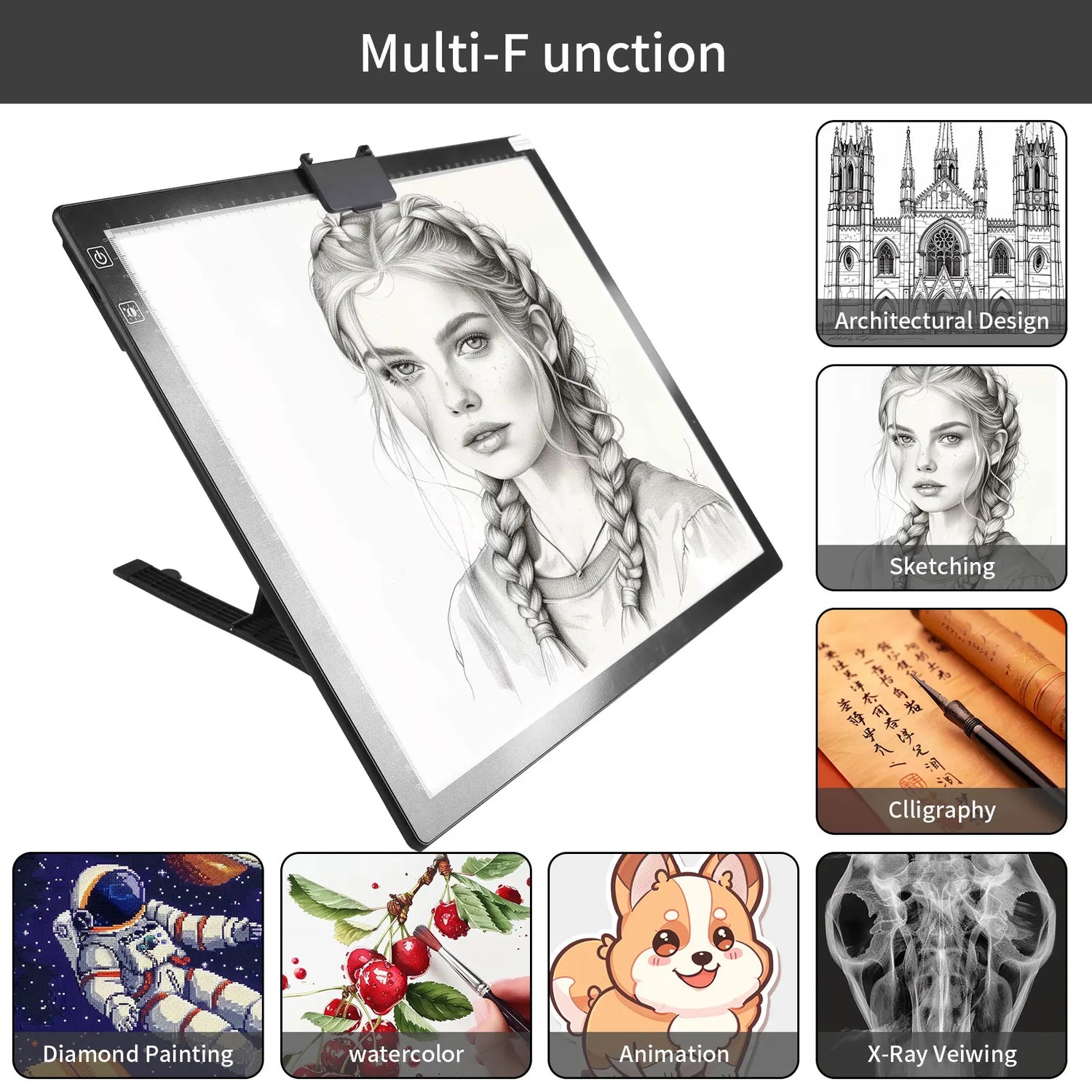 Led Drawing Copy Pad Table Animation Painting 3 Level Dimmable Board Gift Adjustable Light Notepad