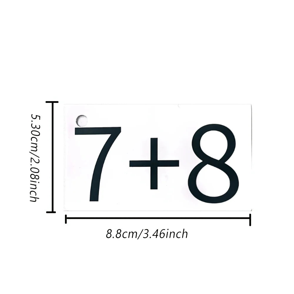 Addition and Subtraction Cards, a Complete Set to Help Young Children Develop Their Arithmetic Skills Early on | Addition, Subtraction, Multiplication, and Division Mental Arithmetic Flashcards, Exercise Children's Mathem
