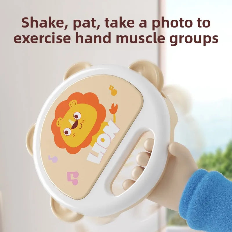 Baby Clapping Tambourine Delicate Tambourines Percussion Instrument Adorable Tambourines Handheld Tambourine Instrument For Kids